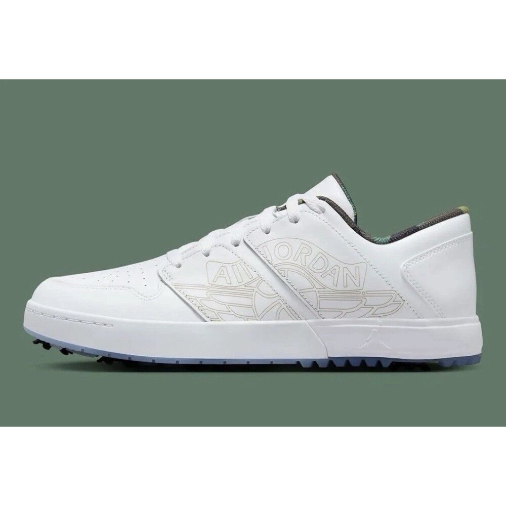 Nike Air Jordan NU Retro 1 Low G Golf Triple White-Camo Sz 11.5 New FZ4153-102